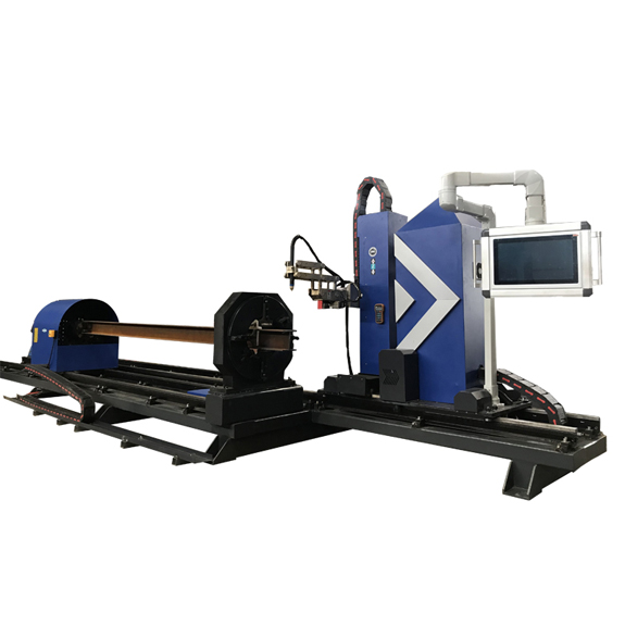 8 Axis Steel Tube CNC Plasma Cutting Machine